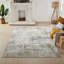 Abstract Area Rug in Gray-689858960