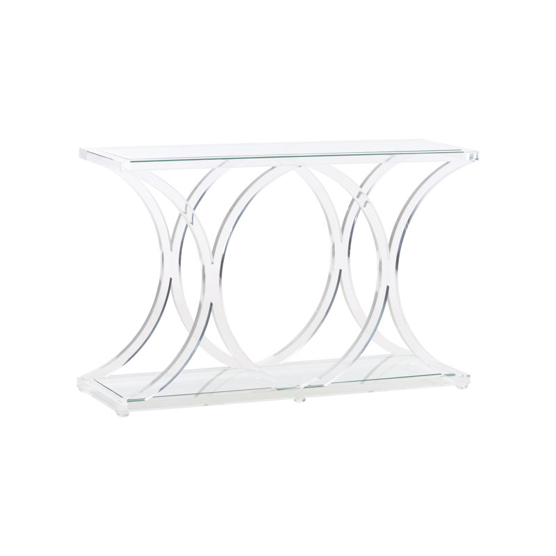 Sweeping Acrylic Console