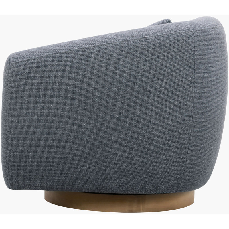 Becki Owens x Surya Loma Swivel Chair, Blue