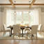 Table en bois de pin récupéré Virginia avec trussel, noir-1602679086