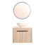 Ensemble de meuble-lavabo mural 24 po avec lavabo en céramique