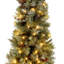 3.94' H Lighted Artificial Spruce Christmas Tree