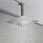Système de douche de 16 po au plafond, laiton et acier inoxydable, nickel brossé, pièces en acier inoxydable montées au plafond pour salle de bain, rajeunissement-117418358