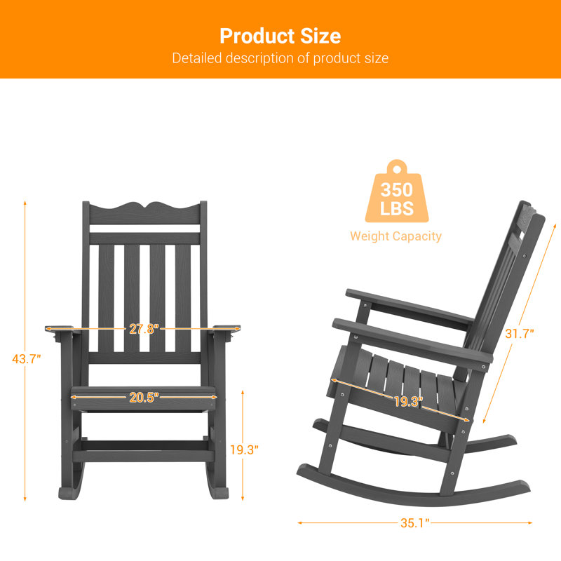 Fauteuil Adirondack 1 pièce Kailan, gris