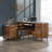 Bureau double caisson en L Cutrer