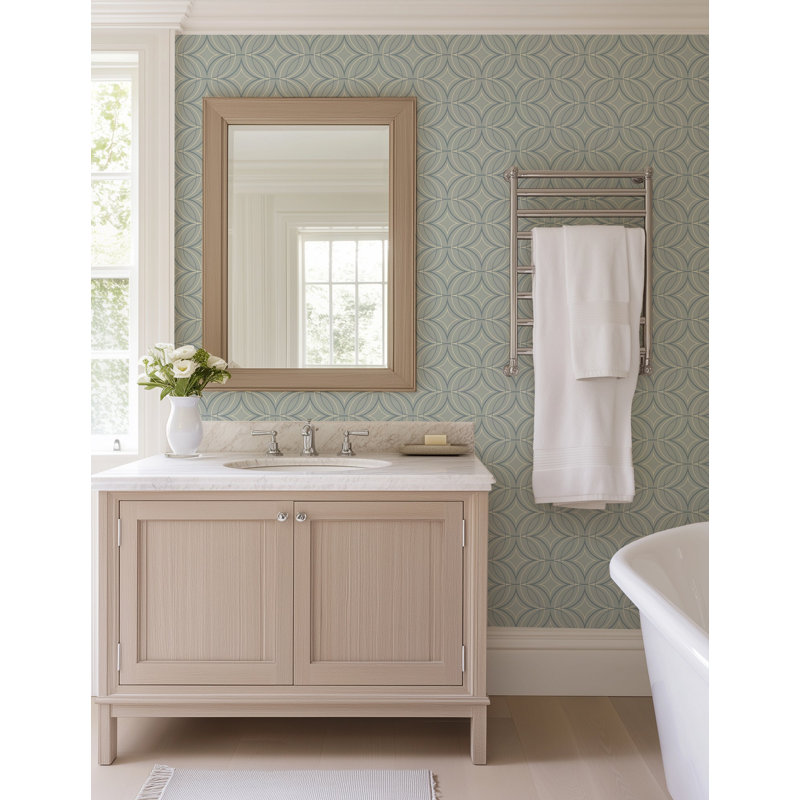 Glint Point - Pale Mineral Blue Wallpaper