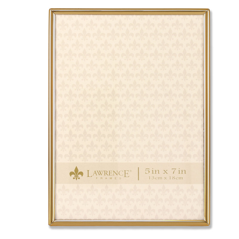 Kjetil Gold Metal Gilded Picture Frame, 5" x 7"