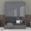 Grand lit escamotable mural avec coussin-112715779