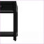 Noir et noir Table basse en marbre blanc à double couche - compartiment secret, verrou d'empreinte digitale, peu encombrant pour les espaces de vie / salle à manger