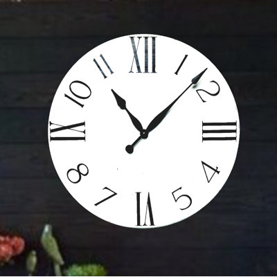 Horloge murale surdimensionnée campagne Trueblood