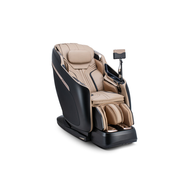 Heated Massage Chair, Black/Cream