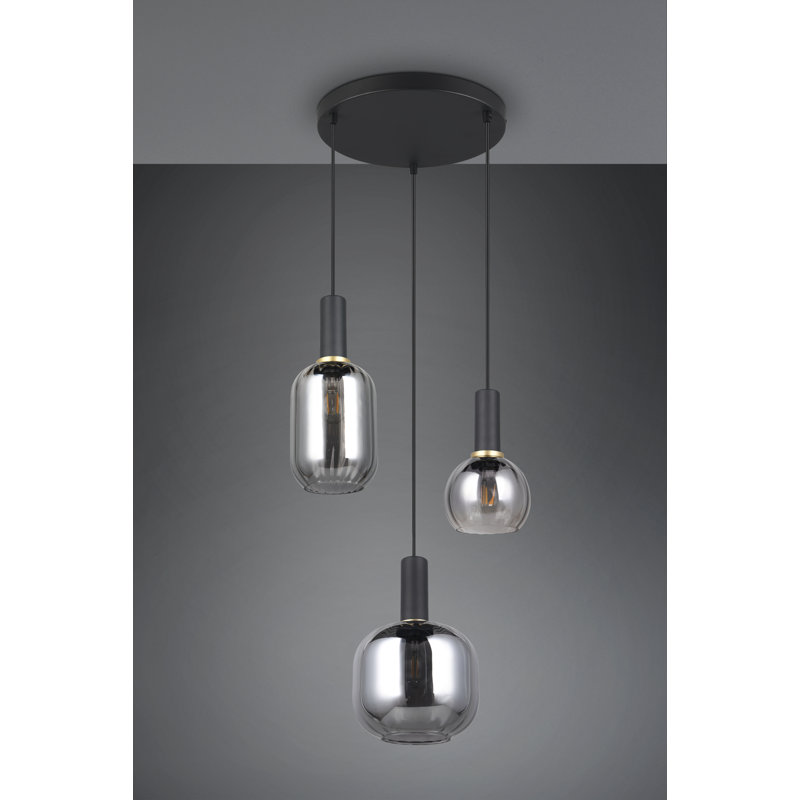 Aiyet pendant light, Transparent, Black