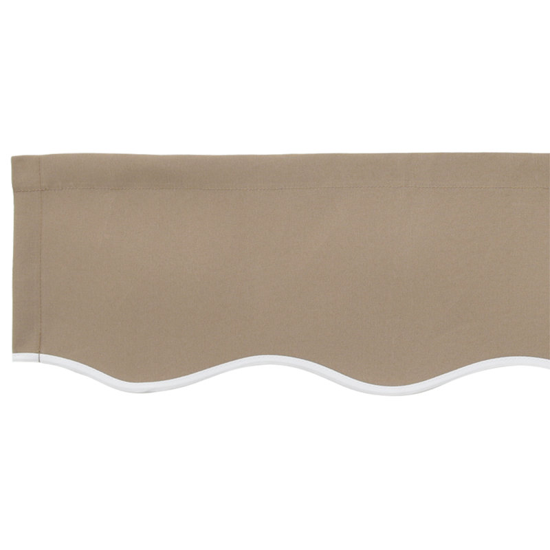 VidaXL 20cm D Retractable Patio Awning, Beige, 230 cm W x 20 cm D