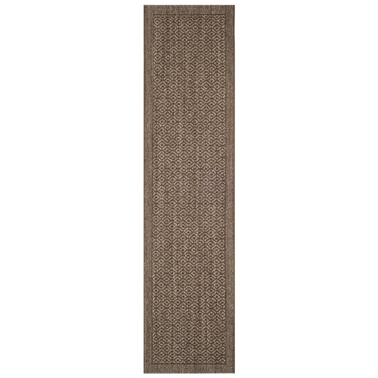 Palm Beach Jacquard Weave Sisal With Latex Geometric Rug