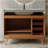 36" Freestanding Bathroom Vanity With Faux Marble Top, Ceramic Sink, 5 Drawers & Stainless Steel Legs-1844875869-1844875870