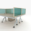 Panneau d'intimité en polycarbonate fixé au bureau-16490146-16490129-16490132
