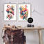 Flamants tropicaux modernes, impression sur bois, 2 pièces-93786802-93786804