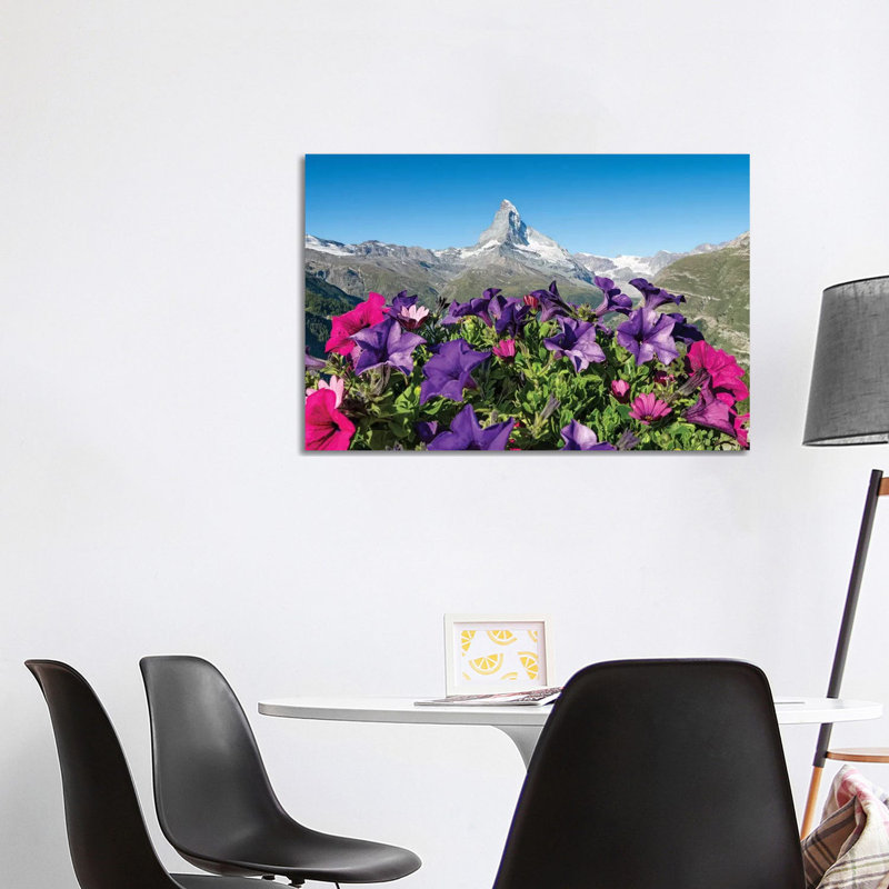 The Matterhorn in Spring 1 Piece Wrapped Canvas Wall Art, 101.6 cm H x 66.04 cm W