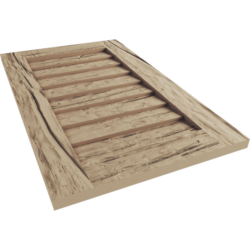 Évent rectangulaire en faux bois Timberthane, Riverwood, H 30 po x l 22 po x L 1 po