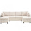 Canapé-lit modulaire en U de 112 po Fialynn-106295942