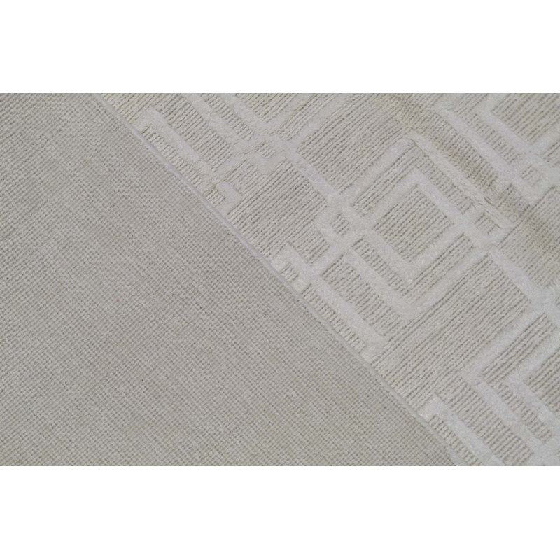 Tapis gris de haute qualité noué à la main