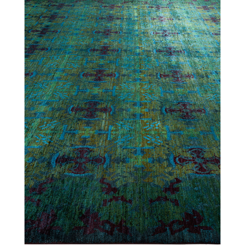 Suzani One-of-a-Kind 11'9" x 12'2" Hand Knotted Area Rug