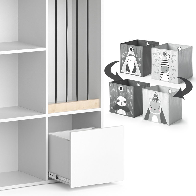 Eckhoff 107.8cm H X 72cm W Toy Storage Kids Bookcase