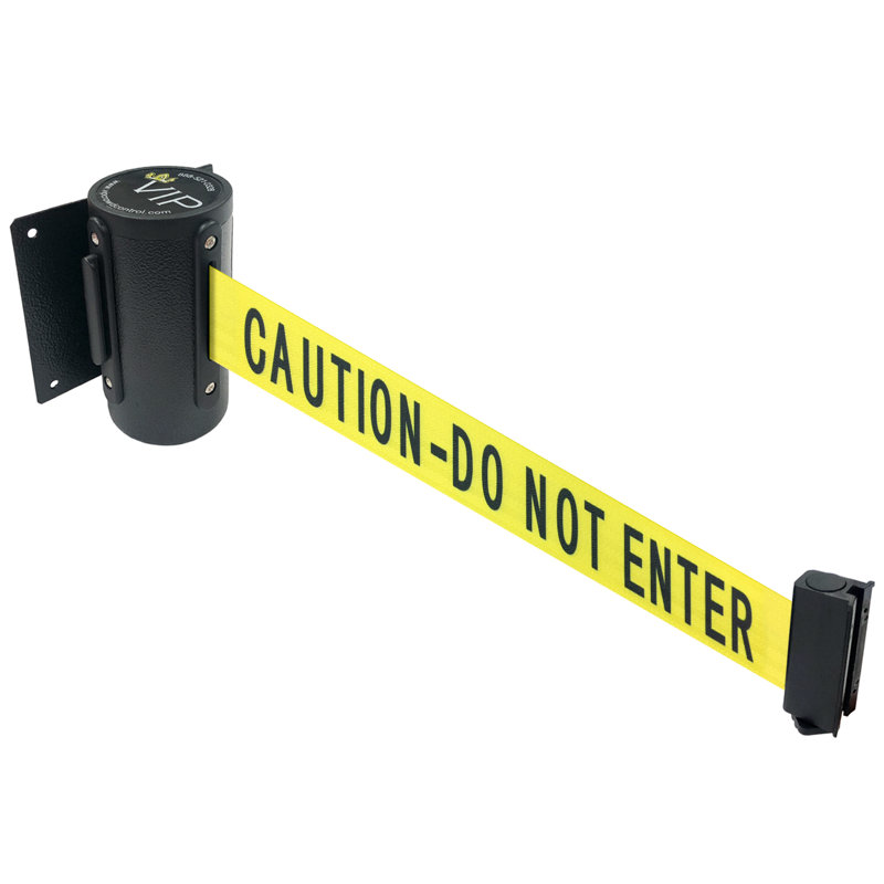 Ceinture de sécurité murale rétractable pour barrière de sécurité 96 po (Attention, ne pas entrer)