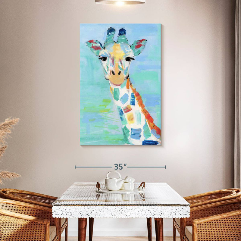 Girafe fraîche, H 48 po x l 32 po