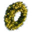 Brighton Pine Artificial Wreath with 100 Warm White LED Mini Lights-110643547