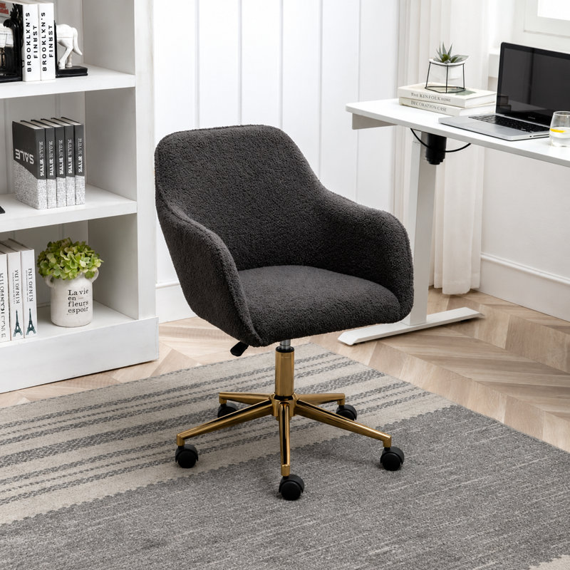 Inbox Zero Office Chair, Dark Gray, Dark Gray
