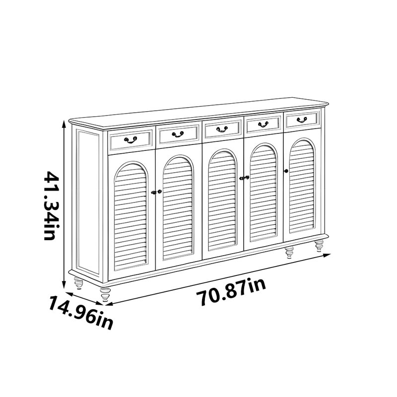 French style romantic storage shoe cabinet