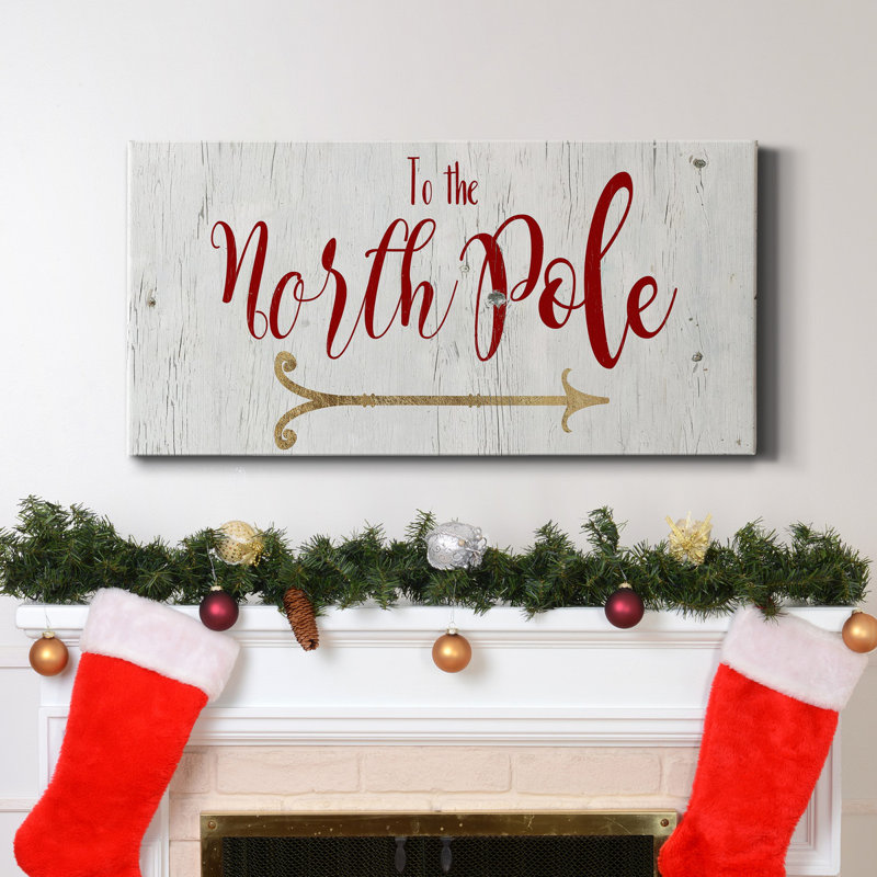 Toile tendue avec châssis North Pole Premium - prête à être accrochée, H 40 po x l 20 po x P 1,5 po