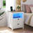 Led Nightstand With Outlet and USB Port-1403129378