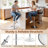 Dawer Swivel Upholstered Faux Leather Adjustable Height Counter Stool with Steel Frame-395647424-395654354