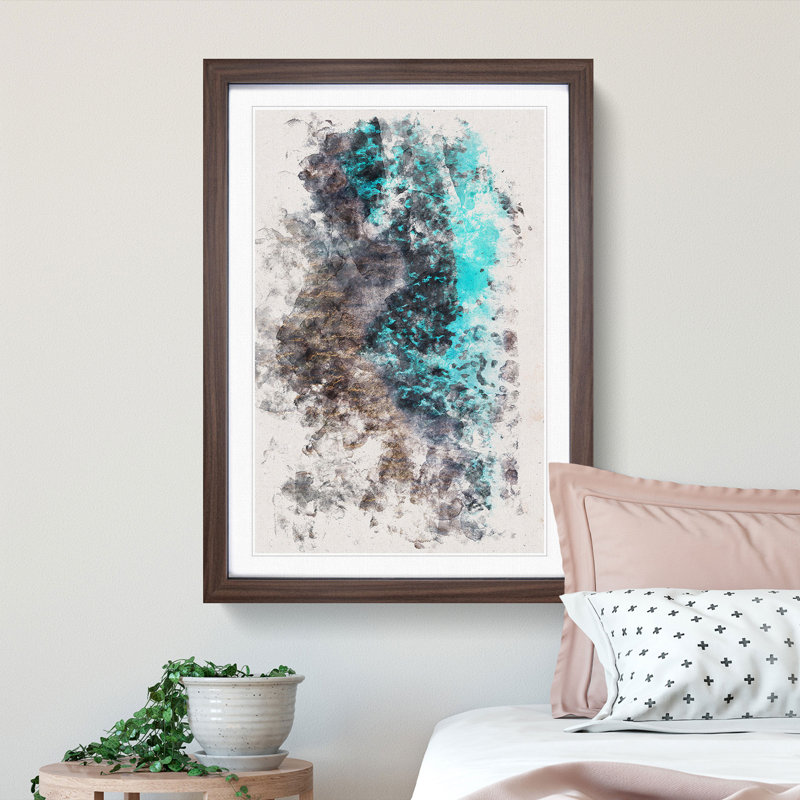 Beach Dreams - Framed Print, 87cm H x 62cm W x 2cm D, Walnut Framed