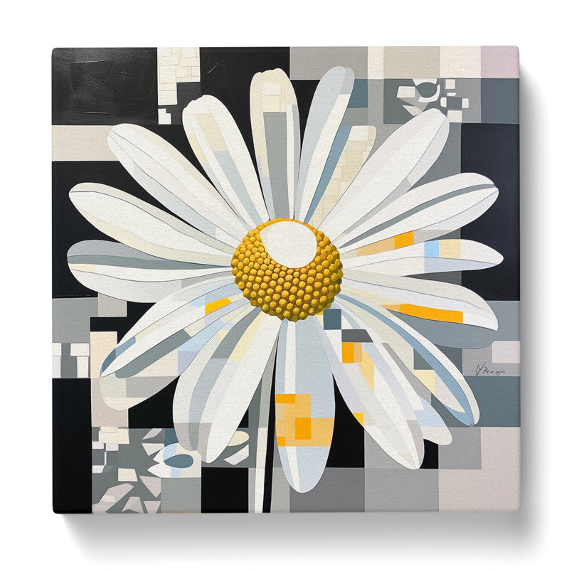 Daisy Constructivism No.1 - Wrapped Canvas, 50cm H x 50cm W x 3cm D
