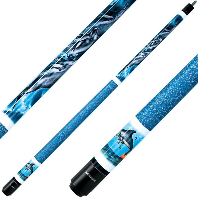 Action Adventure Dolphins Pool Cue, 18 oz.