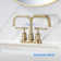 Centerset 2-handle Bathroom Faucet with Drain Assembly