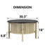 Mid-century Cocktail Table With Storage - 30.3" Wide, Solid Wood & Mdf, Multi-functional, Easy Assembly-799503563-799503561