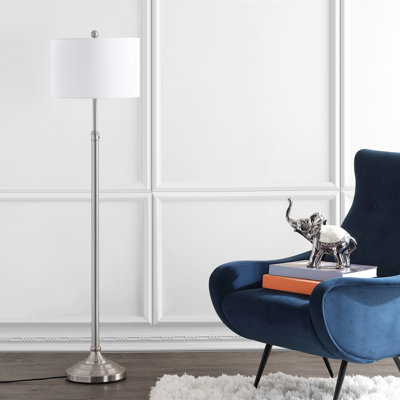 Bushong 62'' Brushed Nickel Traditional Floor Lamp
