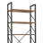 Industrial Brown 5 Tier Metal Bookcase with X Brace Frame Freestanding Shelf Organizer for Living Room, Home Office, or Bedroom-467752769-466006492