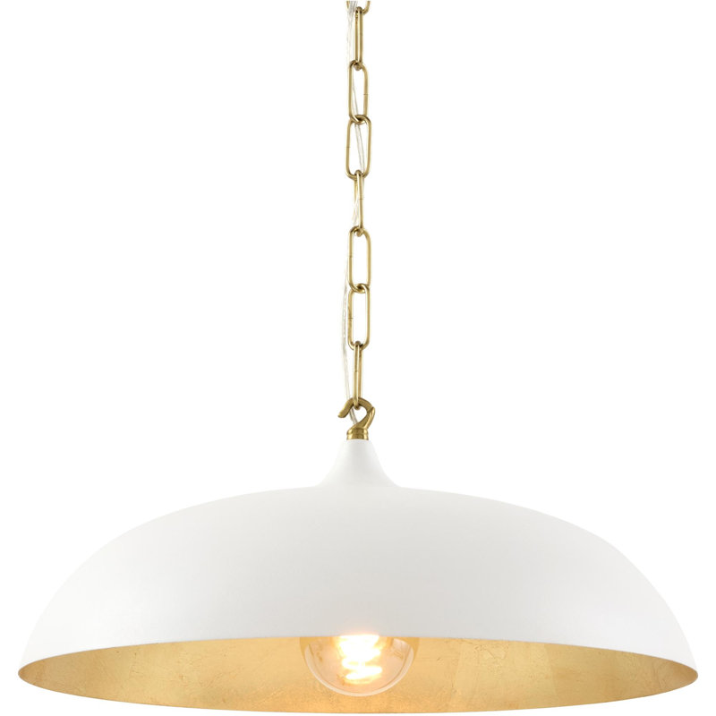 Pendentif Noren Becki Owens x Livabliss, Blanc/laiton