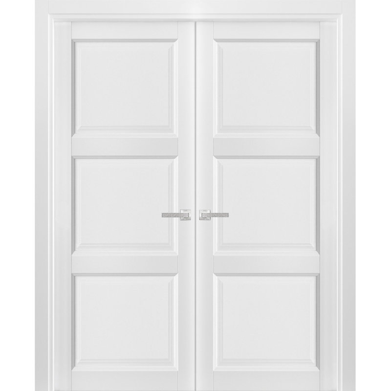 Portes standard en bois massif Lucia, 64 po x 80 po