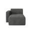 Chaise longue simple en velours côtelé Berlare-944318873
