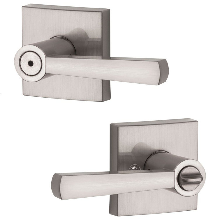 Spyglass Privacy Door Lever with Square Rose