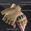 Gants demi-doigts d'entraînement kaki