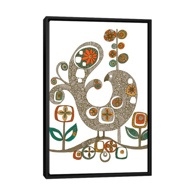 Folk Bird, impression sur toile tendue