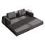 Canapé-lit convertible avec coussin cylindrique et structure de forme fixe-912767257