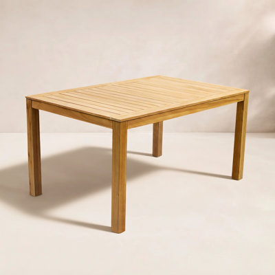 Suchta Teak Wood Outdoor Dining Table